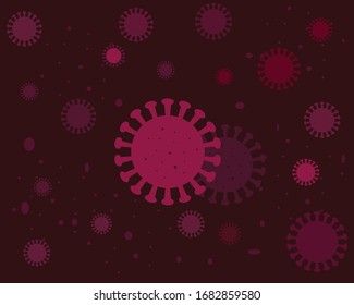 Illustrations concept corona virus COVID-19. Vector illustrate, illustration graphic vector of corona virus, corona virus infection, corona virus microbe.