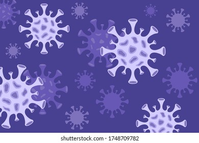 Illustrations concept coronavirus COVID-19.  Vector flat illustration in modern style.