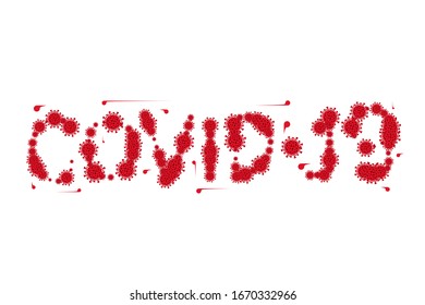 Illustrations concept coronavirus COVID-19. virus wuhan from china. Vector illustrate.