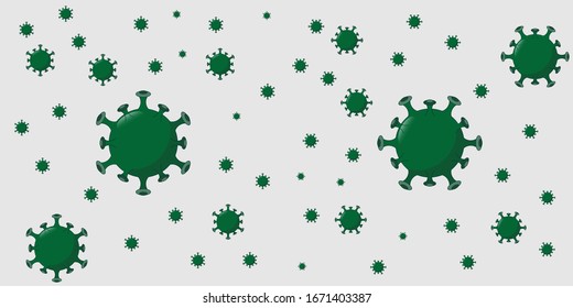 Illustrations concept coronavirus COVID-19. virus wuhan from china. Vector illustrate design