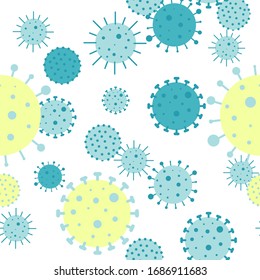 Illustrations concept coronavirus COVID-19. virus wuhan from china. Vector illustrate.