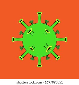 Illustrations concept coronavirus COVID-19. virus wuhan from china. Vector illustrate.