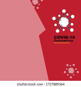 Illustrations concept coronavirus COVID-19. virus wuhan from china. Vector illustrate.