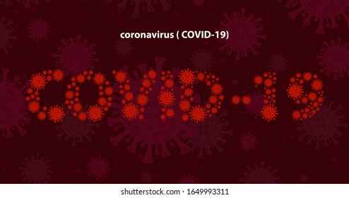 Illustrations concept coronavirus. virus wuhan from china. Vector illustrate.