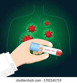 Illustrations concept of detect coronavirus COVID-19, New official name for Coronavirus disease named COVID-19