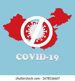 Illustrations concept  Medical COVID-19. virus from china. Vector illustrate.