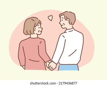 Illustrations of couples, couples, lovers and families.Good friends, marriage, love, love, happiness, future, life planning.