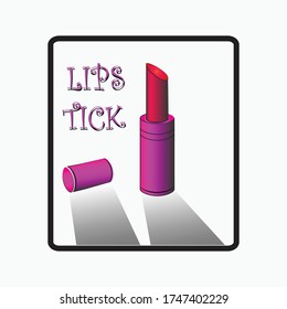 Ilustraciones del diseño del logotipo del lápiz labial se utilizan para iconos, sitios web