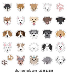 Illustrations of dog face