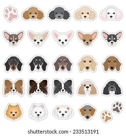 Illustrations of dog face