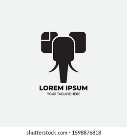Illustrations Elephant Chef Mascot Logo Vector