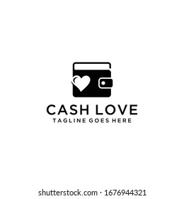 Illustrations for fast and accurate online payment logos are marked by very fast wallets with heart logo design.