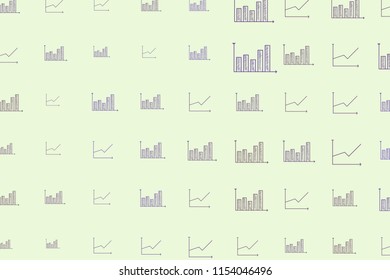 Illustrations of financial graph. For web page, wallpaper, graphic design, catalog, texture or background. Vector artwork.