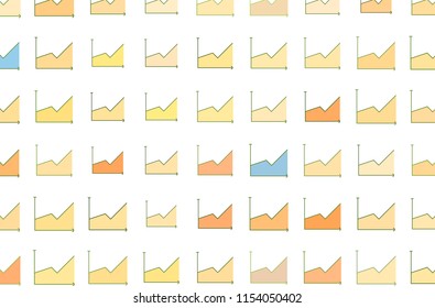 Illustrations of financial graph. For web page, wallpaper, graphic design, catalog, texture or background. Vector artwork.