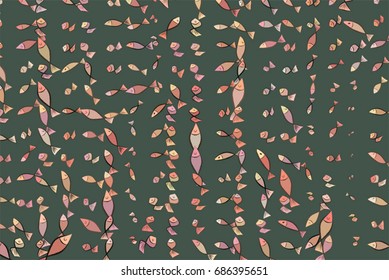 Illustrations of fish. Good for web page, wallpaper, graphic design, catalog, texture or background. Vector graphic.
