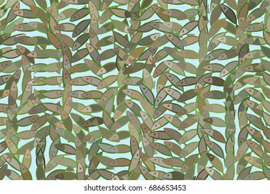 Illustrations of fish. Good for web page, wallpaper, graphic design, catalog, texture or background. Vector graphic.