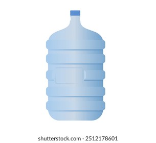 ilustraciones de la botella de agua plástica de cinco galones