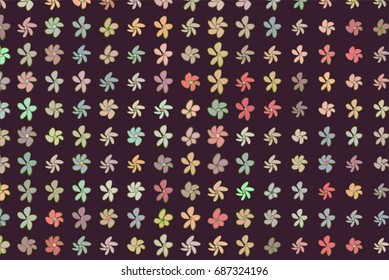 Illustrations of flower. Good for web page, wallpaper, graphic design, catalog, texture or background. Vector graphic.
