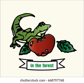 Illustrations " in the forest".
