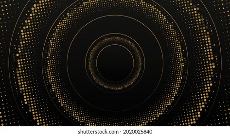 illustrations graphic vector of luxury glitter rounded background