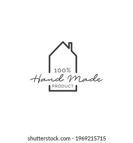 Illustrations of hand made label stamp sticker product design.