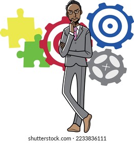 Illustrations of Indian and Middle Eastern businessmen and entrepreneurs
