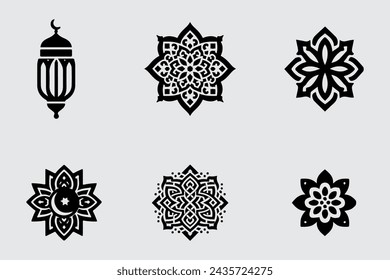 Las ilustraciones de linternas islámicas que pueden editarse son adecuadas para su uso durante el Eid al-Fitr y el Eid al-Adha