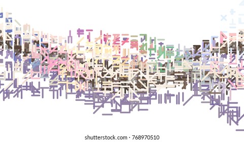 Illustrations of line or shape. Good for web page, wallpaper, graphic design, catalog, texture or background. Vector isolated on white.
