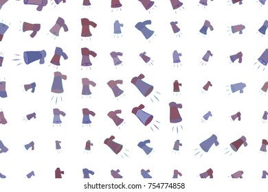 Illustrations of loud speaker. Good for web page, wallpaper, graphic design, catalog, texture or background. Cartoon style vector graphic.