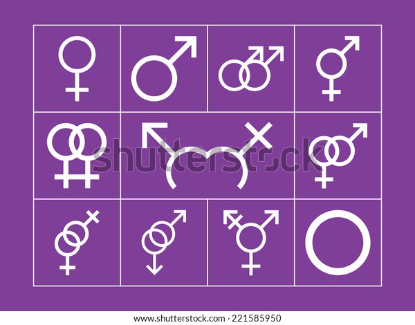 Illustrations Male Female Sex Symbol Isolated Stock Vector Royalty Free 221585950 Shutterstock 9387