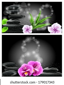 Illustrations on March 8 with flowers