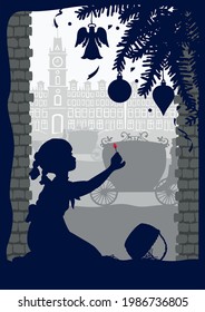 Illustrations on the theme of the fairy tale "The Little Match Girl"by Hans Christian Andersen.