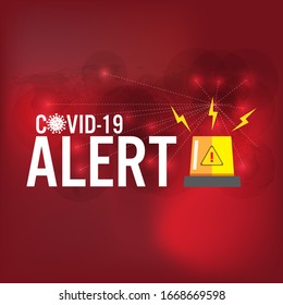 illustrations of Outbreak alert warning Corona virus COVID-19