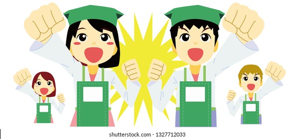 Illustrations for part-time job.