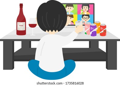 ホームパーティー 日本人 のイラスト素材 画像 ベクター画像 Shutterstock