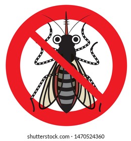 Illustrations of pests, no pests, illustrations of anthropomorphizing mosquitoes and insects.