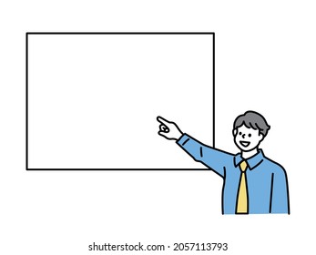 Illustrations pointing to, teaching, and explaining fingers .
knowledge, expertise, discovery, presentation, conference, negotiation, teacher, lecturer.