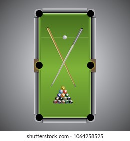 illustrations of pool tables and billiards