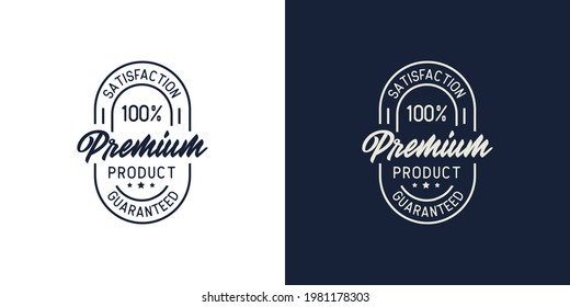 Illustrations of premium logo stamp design