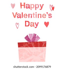 Ilustraciones de regalos y personajes de "Feliz Día de San Valentín" (fondo blanco, vector, corte)