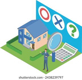 Illustrations of questions and concerns about housing