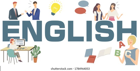 Illustrations Related English Stock Vector (Royalty Free) 1784964053