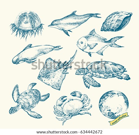 Illustrations " Sea depths ".