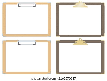 Illustrations set of A4 horizontal format binder