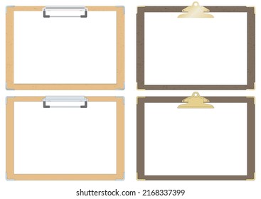 Illustrations set of B5 horizontal format binder