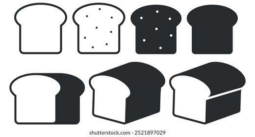 Illustrations Showcasing Various Types of Bread for Use Across Different Media Platforms