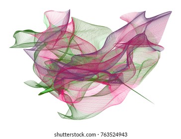 Illustrations of smoky line art. Good for web page, wallpaper, graphic design, catalog, texture or background. Vector isolated on white.