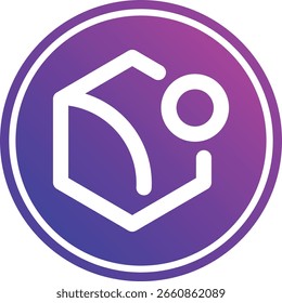 Ilustraciones del logotipo de criptomoneda espacio y tiempo-sxt sobre un fondo abstracto. Representaciones 3D.