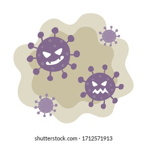 Illustrations that image viruses and other bacteria