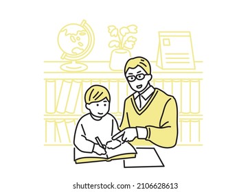Illustrations that teach everyone to study with high-quality education
